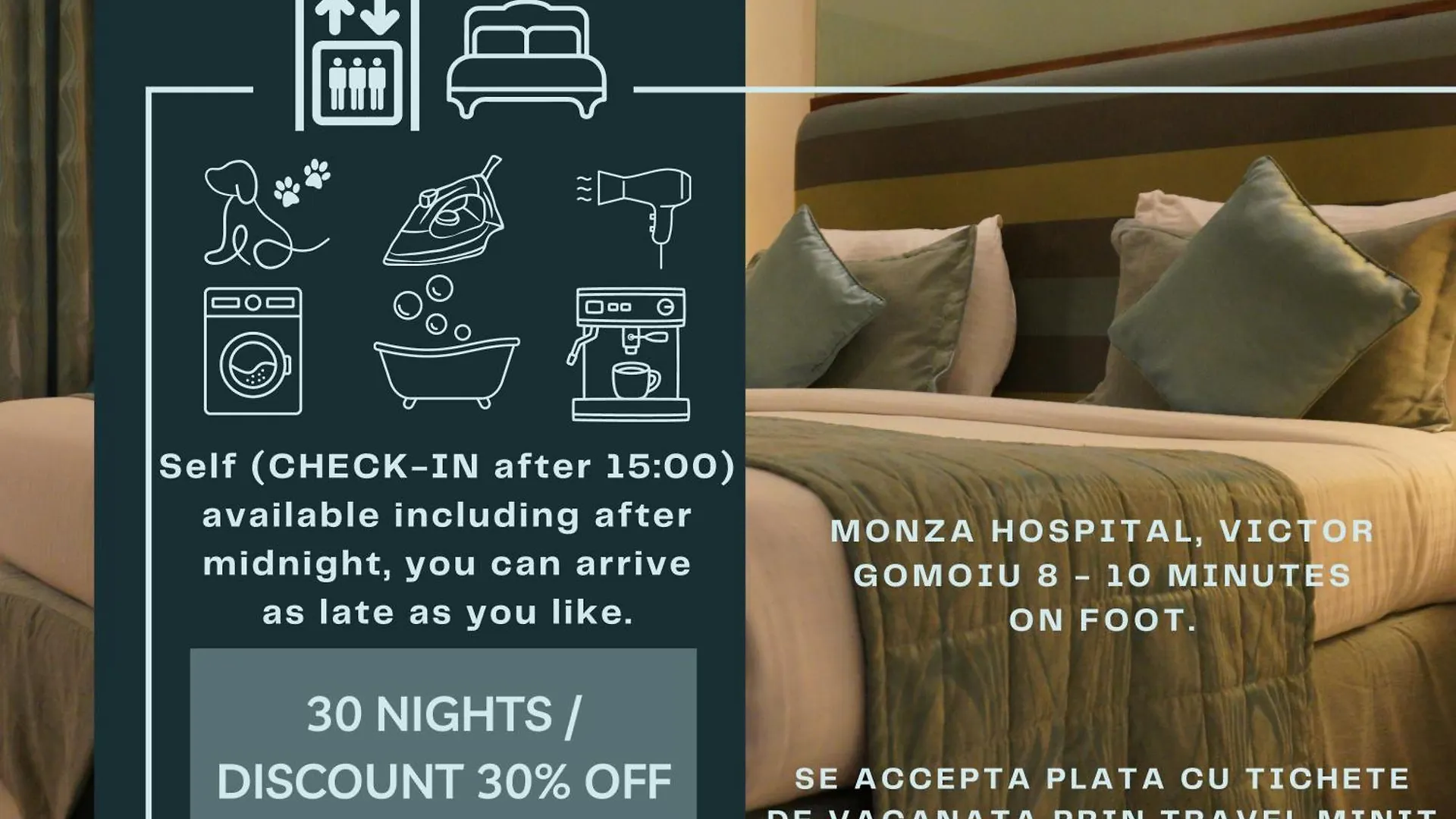 Studio Inn, Monza Hospital, National Arena, Monza Hospital, Late Check-Out Available ブカレスト ルーマニア